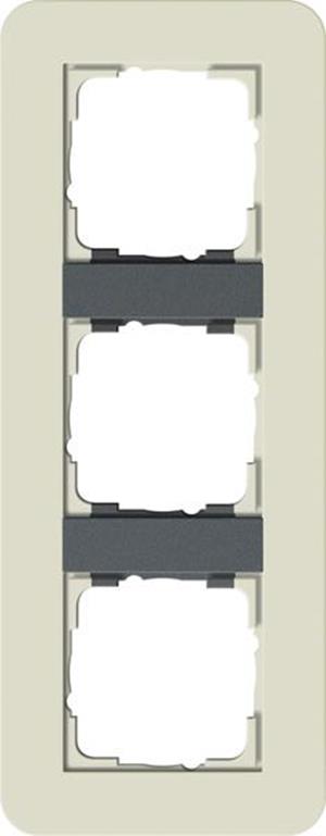 Gira Abdeckrahmen 3f Gira E3 Sand/Anthrazit