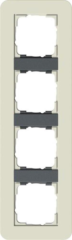 Gira Abdeckrahmen 4f Gira E3 Sand/Anthrazit