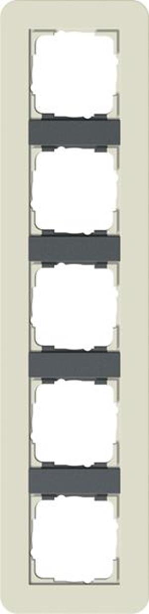 Gira Abdeckrahmen 5f Gira E3 Sand/Anthrazit