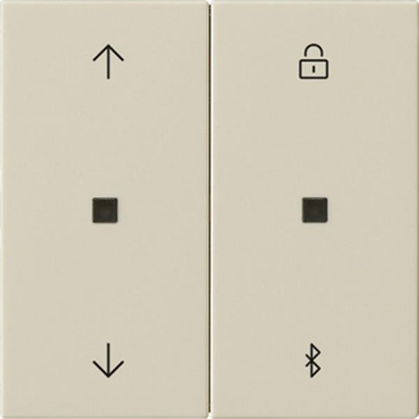 Gira S3000 Jal.-/Schaltuhr BT Pfeile System 55 Cremeweiß