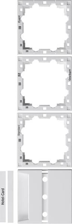 Gira Zub. Hotel-Card System 55 Reinweiß