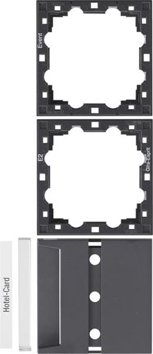 Gira Zub. Hotel-Card System 55 Anthrazit