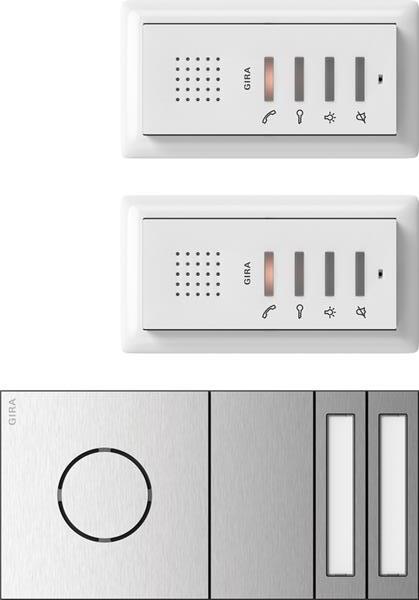 Gira ZFH-Paket Audio System 106 Edelstahl
