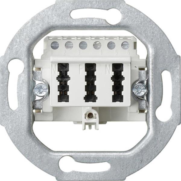 Gira TAE-Anschlussdose TAE 3 x 6 NFN Einsatz Weiß