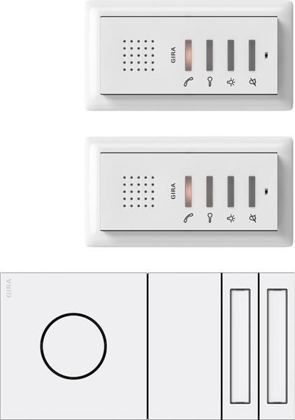 Gira ZFH-Paket Audio System 106 Verkehrsweiß(lack.)