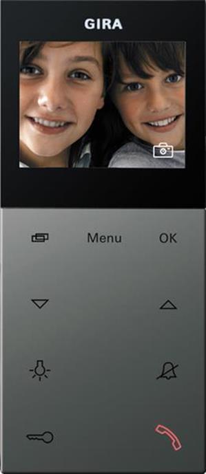 Gira Wohnungsstation Video AP Plus System 55 Edelstahl(lack.)