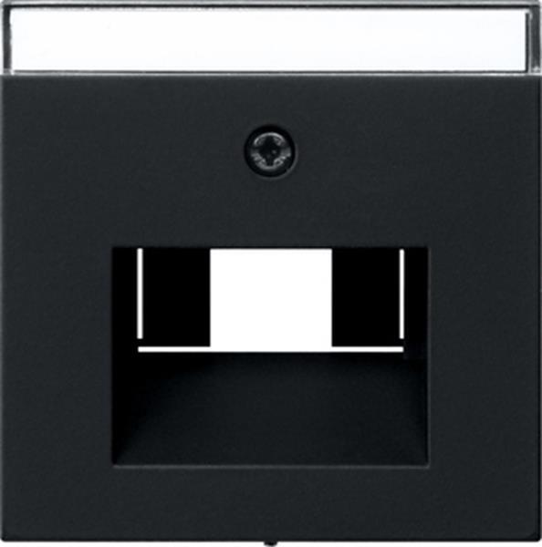 Gira Abdeckung BSF UAE/IAE + Netzwerk System 55 Schwarz m