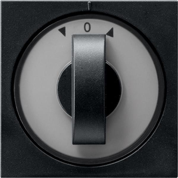 Gira Abdeckung Knebel Zeitsch. + Jalousie System 55 Schwarz m