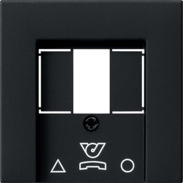 Gira Abdeckung TDO-Anschlussdose System 55 Schwarz m