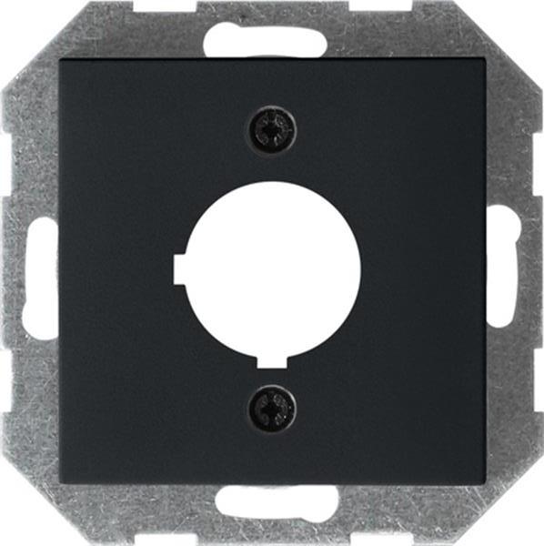 Gira Abdeckung Tragring Geräte Ø 22,5 mm System 55 Schwarz m