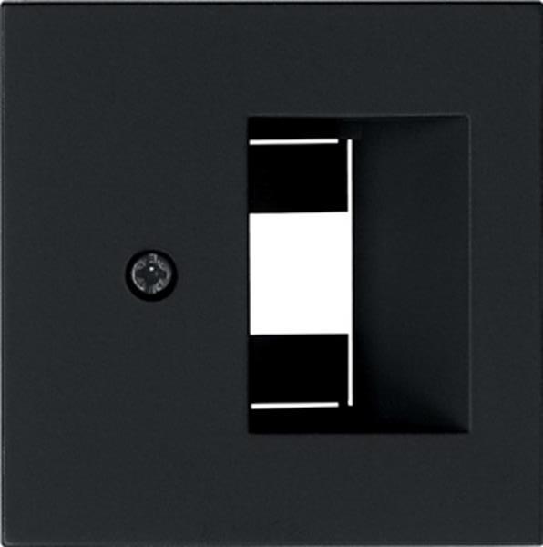 Gira Abdeckung UAE/IAE + Netzwerk System 55 Schwarz m