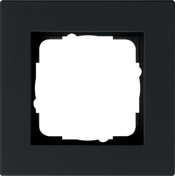 Gira Abdeckrahmen 1f flach Gira E2 Schwarz m