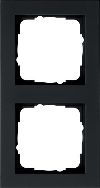Gira Abdeckrahmen 2f Gira E2 Schwarz m