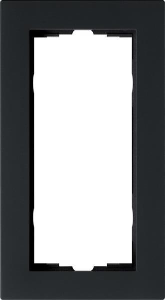 Gira Abdeckrahmen 2f o.M. flach Gira E2 Schwarz m