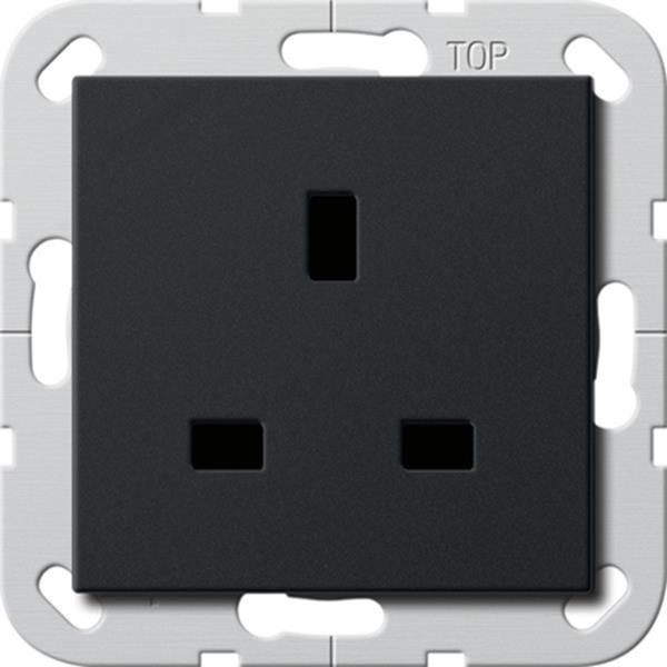 Gira Steckdose BS 13 A SH System 55 Schwarz m