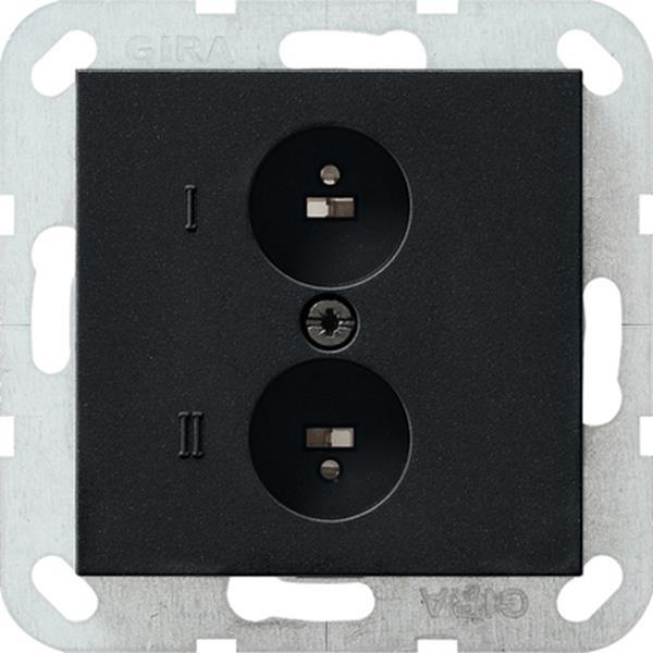 Gira Stereolautsprecher-Steckdose System 55 Schwarz m