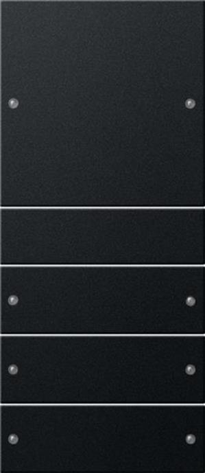 Gira Wippenset 4f (1+3) System 55 Schwarz m(lack.)