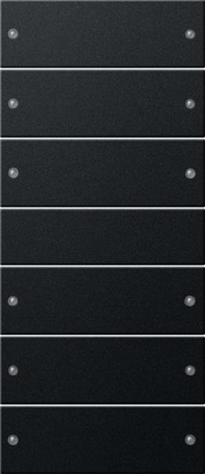 Gira Wippenset 6f (3+3) System 55 Schwarz m(lack.)