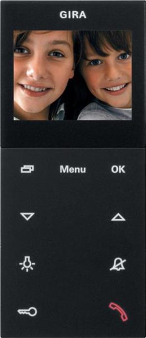 Gira Wohnungsstation Video Aufputz Plus System 55 Schwarz m