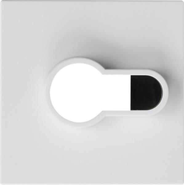 Gira Abdeckung Schlüsselsch./-taster o.Aufdruck System 55 Reinweiß