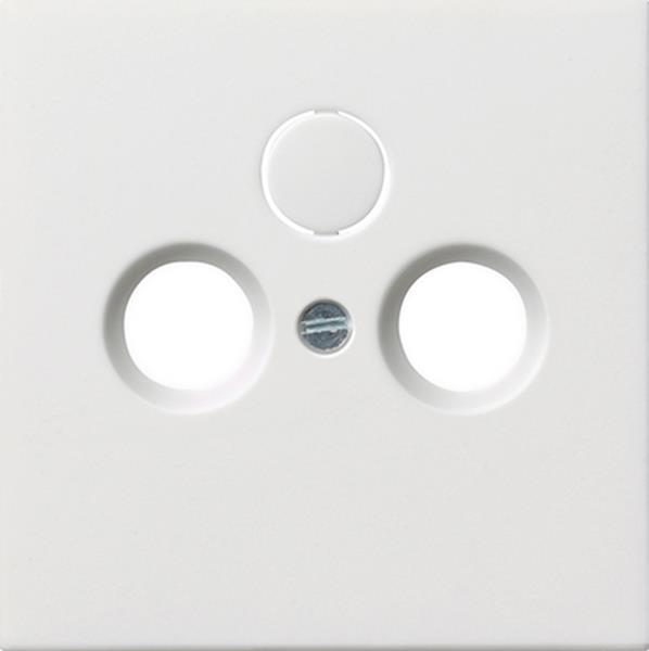 Gira Abdeckung Koaxial-Antennensteckd. Flächenschalter Reinweiß