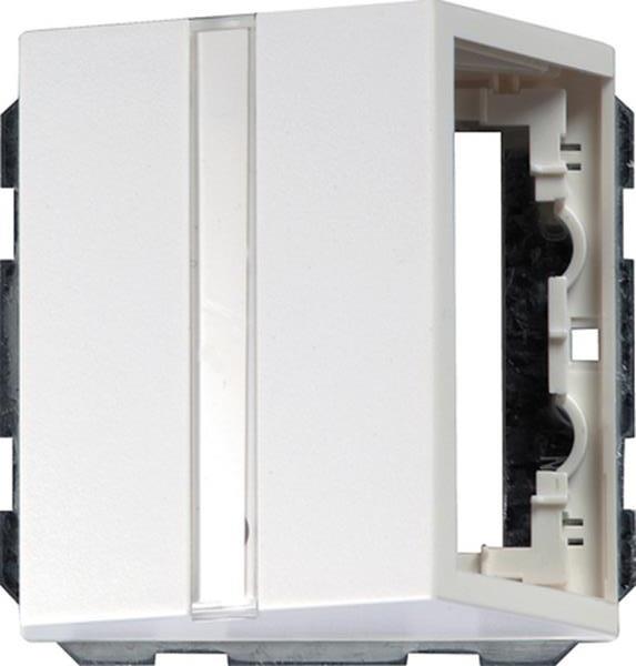 Gira Datenhaube Tragring + BSF Flächenschalter Reinweiß