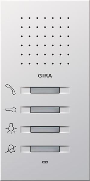 Gira Wohnungsstation AP Flächenschalter Reinweiß