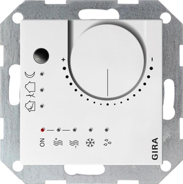 Gira Stetigregler Tasterschnittst. 4f KNX System 55 Reinweiß m