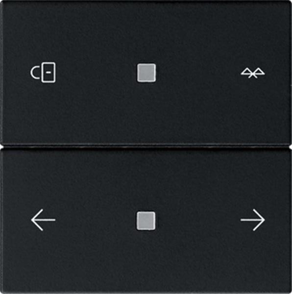 Gira S3000 Jal.-/Schaltuhr BT Pfeile System 55 Schwarz m