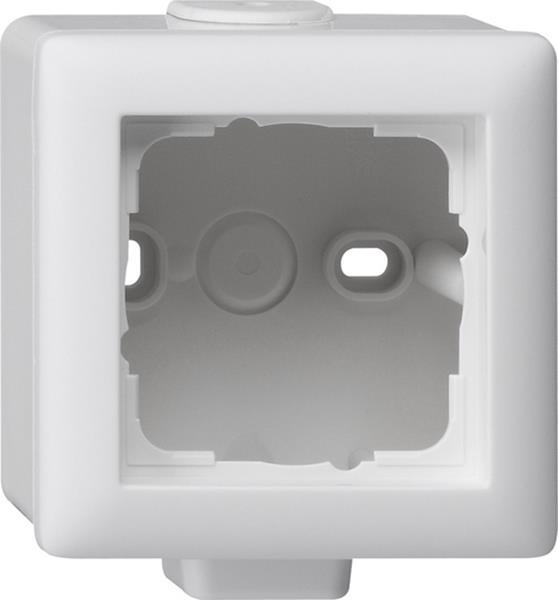 Gira Aufputz-Gehäuse 1f + Rahmen