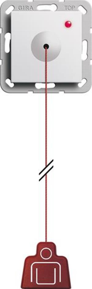 Gira Zugtaster System 55 Reinweiß