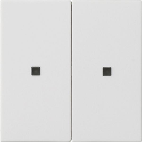 Gira Wippe 2f unbedruckt Kontrollf. System 55 Reinweiß m