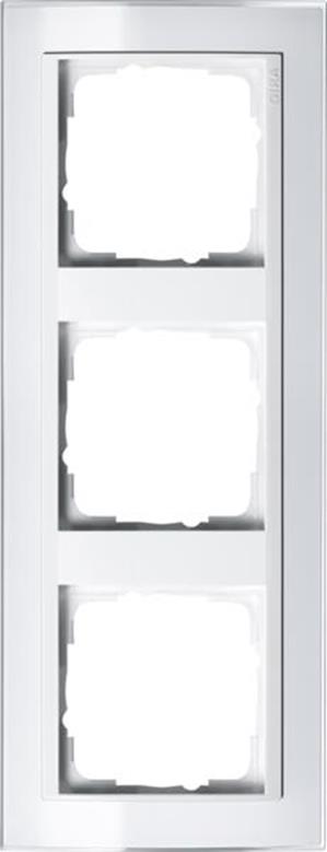 Gira Abdeckrahmen 3f Zwischenrahmen RW Gira Event Klar Weiß