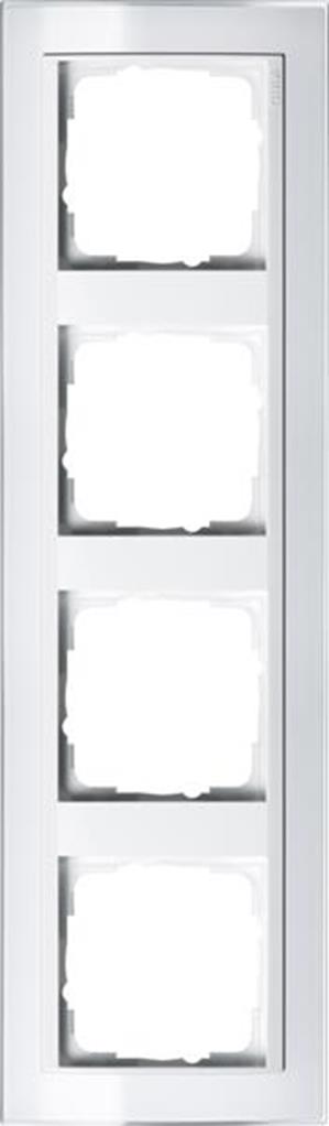 Gira Abdeckrahmen 4f Zwischenrahmen RW Gira Event Klar Weiß