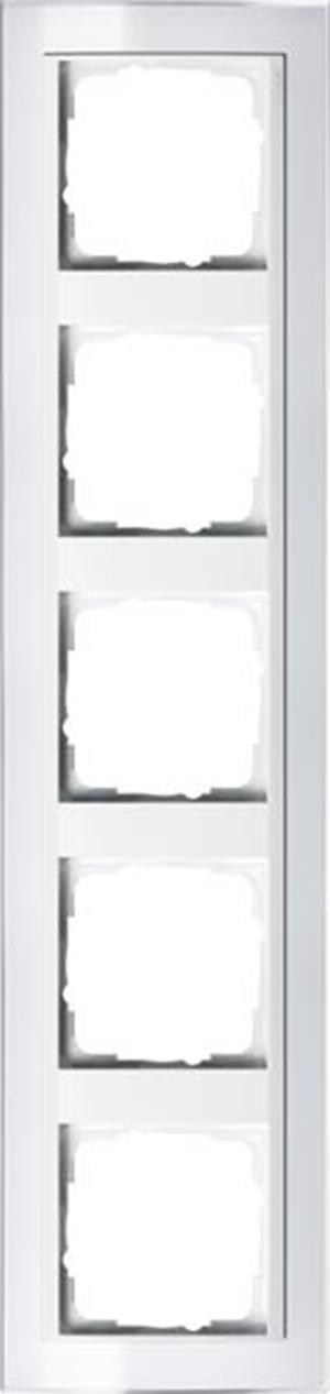 Gira Abdeckrahmen 5f Zwischenrahmen RW Gira Event Klar Weiß