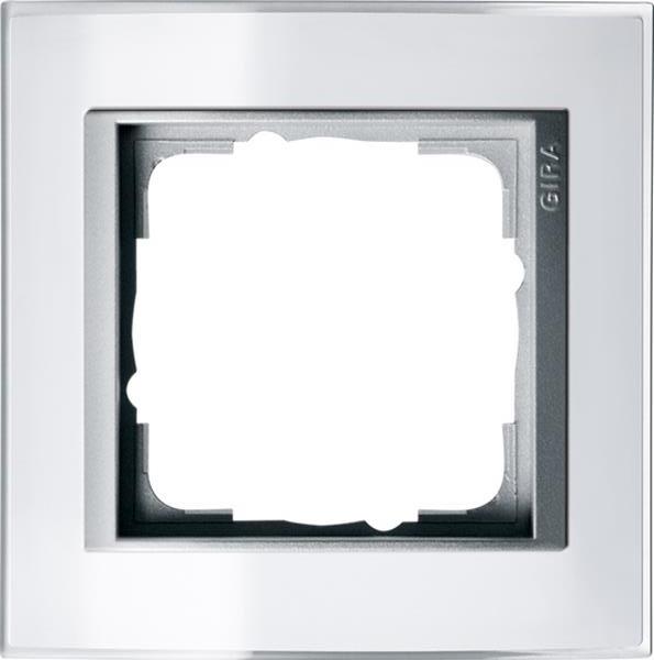 Gira Abdeckrahmen 1f Zwischenrahmen F Alu Gira Event Klar Weiß