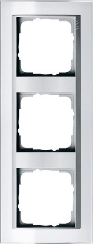 Gira Abdeckrahmen 3f Zwischenrahmen F Alu Gira Event Klar Weiß