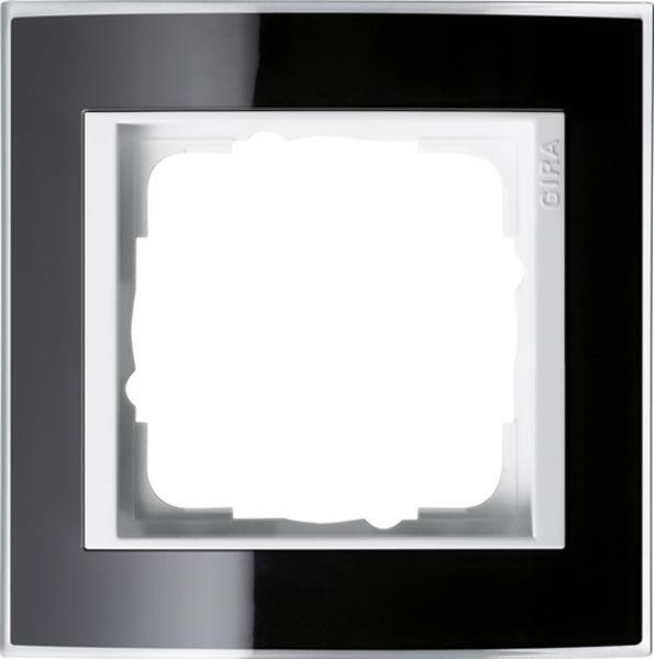 Gira Abdeckrahmen 1f Zwischenrahmen RW Gira Event Klar Schwarz
