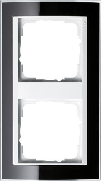 Gira Abdeckrahmen 2f Zwischenrahmen RW Gira Event Klar Schwarz