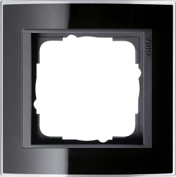 Gira Abdeckrahmen 1f Zwischenrahmen AN Gira Event Klar Schwarz