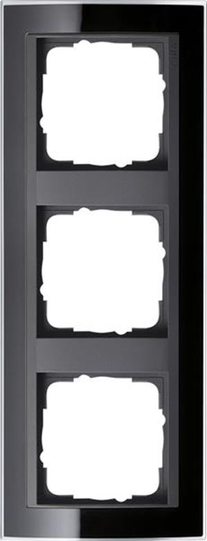 Gira Abdeckrahmen 3f Zwischenrahmen AN Gira Event Klar Schwarz