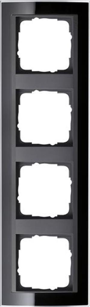 Gira Abdeckrahmen 4f Zwischenrahmen AN Gira Event Klar Schwarz