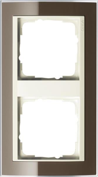 Gira Abdeckrahmen 2f Zwischenrahmen CW Gira Event Klar Braun