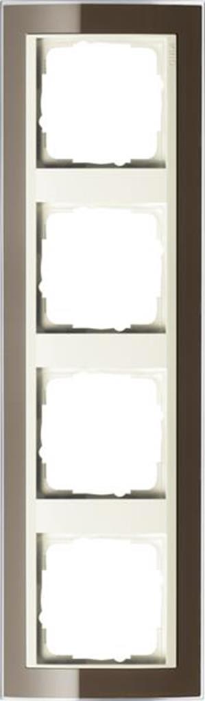 Gira Abdeckrahmen 4f Zwischenrahmen CW Gira Event Klar Braun