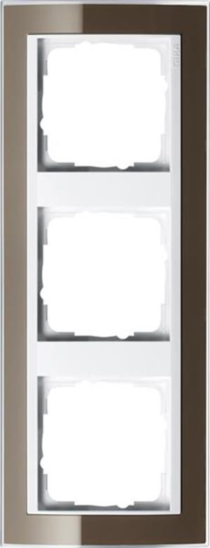 Gira Abdeckrahmen 3f Zwischenrahmen RW Gira Event Klar Braun