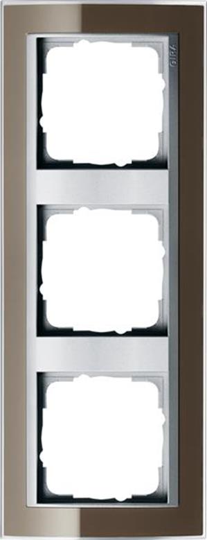 Gira Abdeckrahmen 3f Zwischenrahmen F Alu Gira Event Klar Braun