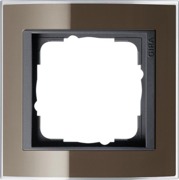Gira Abdeckrahmen 1f Zwischenrahmen AN Gira Event Klar Braun