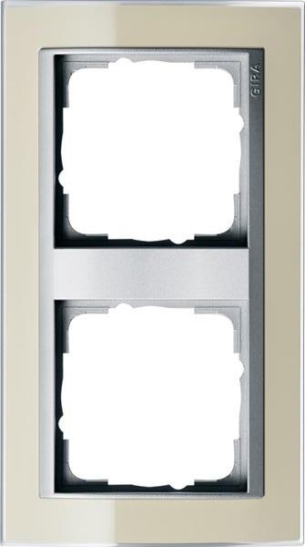 Gira Abdeckrahmen 2f Zwischenrahmen F Alu Gira Event Klar Sand