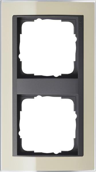 Gira Abdeckrahmen 2f Zwischenrahmen AN Gira Event Klar Sand