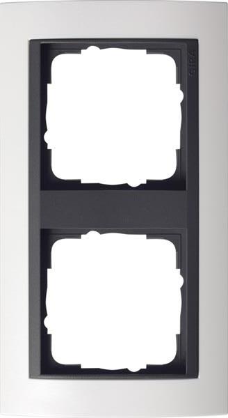 Gira Abdeckrahmen 2f Zwischenrahmen AN Gira Event Reinweiß